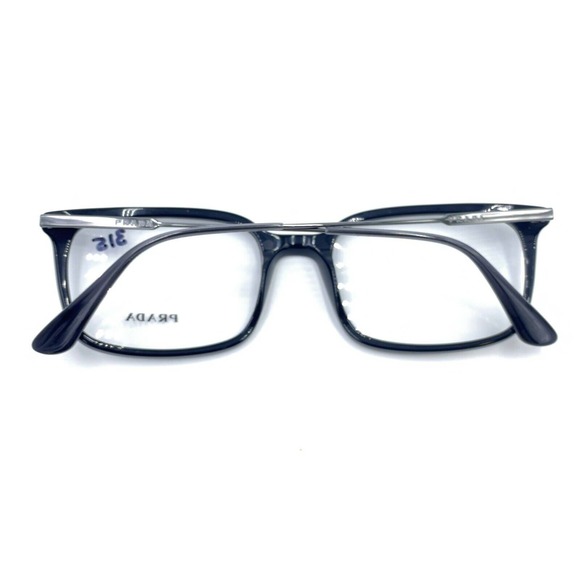 Prada NEW VPR 16U Black 1AB-1O1 Eyeglasses Frames 55-19 150 Italy - Picture 11 of 12